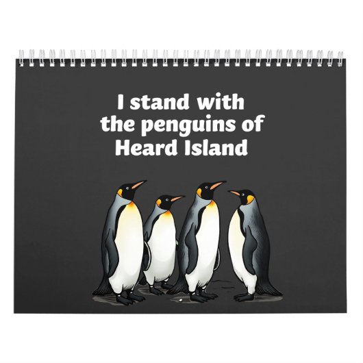 Pinguine gegen Zölle und Trump-Garten-Flagge Kalender (Titelbild)