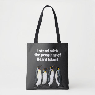 Pinguine gegen Zölle und Trump-Garten-Flagge Tasche