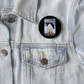 Pinguine gegen Zölle und Trumpf-Protesthänder Button (Beispiel)