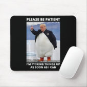 Pinguine gegen Zölle und Trumpf-Protesthänder Mousepad (Mit Mouse)