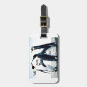 Pinguine Gepäckanhänger (Vorderseite vertikal)