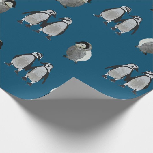 Pinguine Geschenkpapier (Ecke)