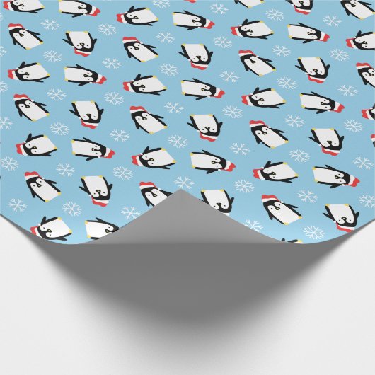 Pinguine Geschenkpapier (Ecke)