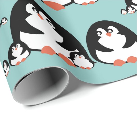 Pinguine Geschenkpapier (Rolleneckpunkt)