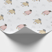 Pinguine Geschenkpapier (Ecke)