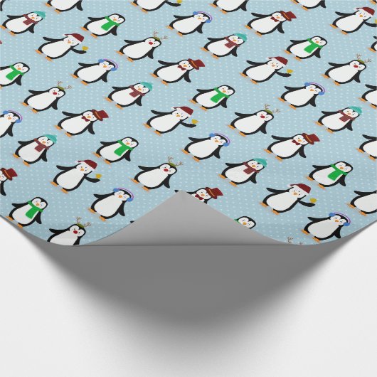 Pinguine Geschenkpapier (Ecke)