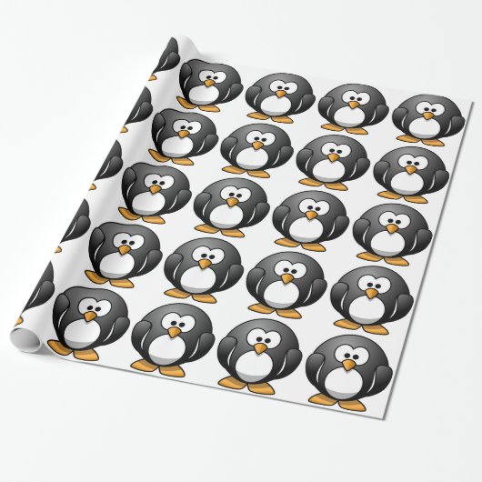 Pinguine Geschenkpapier (Ungerollt)