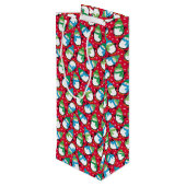 Pinguine Geschenktüte Für Weinflaschen (Rückseite Schrägansicht)