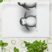 Pinguine Geschirrtuch (Gefaltet)