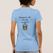 Pinguine + Globale Erwärmung T-Shirt (Rückseite)