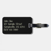 Pinguine Holiday Light Display Gepäckanhänger (Rückseite horizontal)