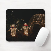 Pinguine Holiday Light Display Mousepad (Mit Mouse)