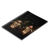 Pinguine Holiday Light Display Notizblock (Linke Seite)