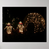 Pinguine Holiday Light Display Poster (Vorne)