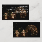 Pinguine Holiday Light Display Visitenkarte (Vorne/Hinten)