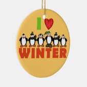 Pinguine I Liebe Winter Keepake Ornament (Rechts)