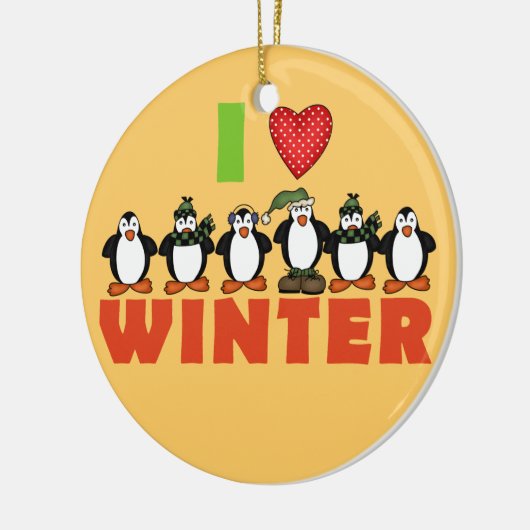 Pinguine I Liebe Winter Keepake Ornament (Links)