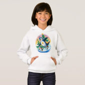 Pinguine Ice Skaten Hoodie (Vorne ganz)