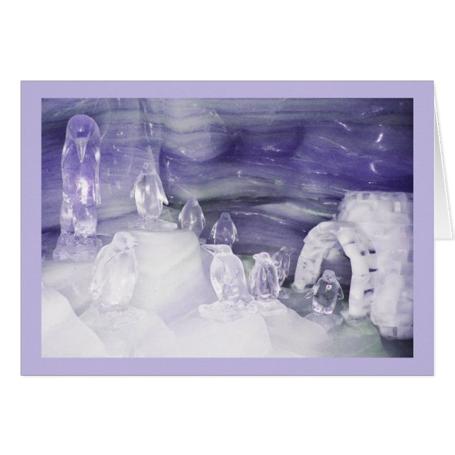 Pinguine im Eis (Vorderseite (Horizontal))