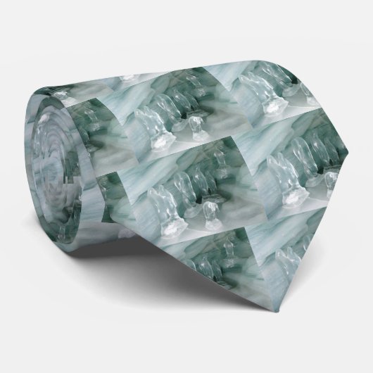 Pinguine im Eis Krawatte (Gerollt)