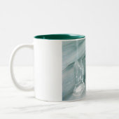 Pinguine im Eis Zweifarbige Tasse (Links)