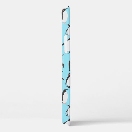 Pinguine im Schneemuster Case-Mate iPhone Hülle (Rückseite / Rechts)