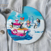 Pinguine in der Antarktis Button (Beispiel)