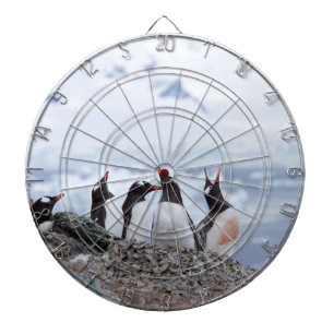 Pinguine in der Antarktis Dartscheibe