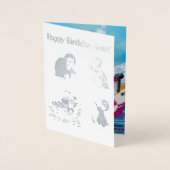 Pinguine in der Antarktis Folienkarte (Vorderseite)