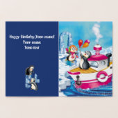 Pinguine in der Antarktis Folienkarte (Innenseite)