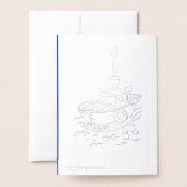 Pinguine in der Antarktis Folienkarte (Rückseite mit Umschlag)