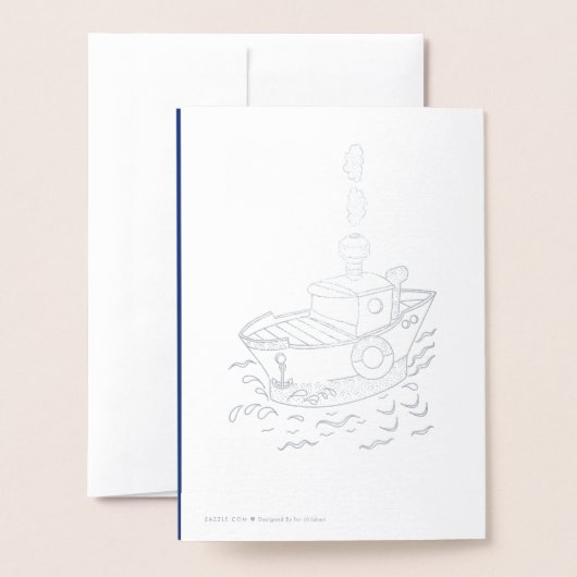 Pinguine in der Antarktis Folienkarte (Rückseite mit Umschlag)