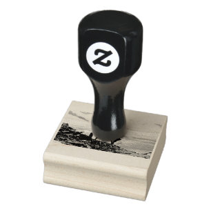 Pinguine in der Antarktis Gummistempel