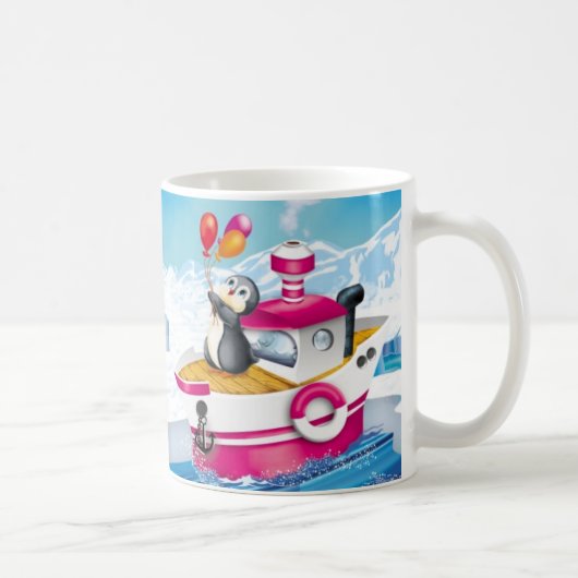 Pinguine in der Antarktis Kaffeetasse (Rechts)