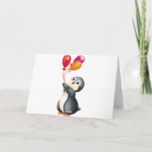 Pinguine in der Antarktis Karte (Rückseite)