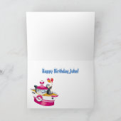 Pinguine in der Antarktis Karte (Innenseite)