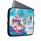 Pinguine in der Antarktis Laptopschutzhülle (Vorne Rechts)