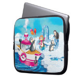 Pinguine in der Antarktis Laptopschutzhülle (Vorderseite Links)