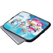 Pinguine in der Antarktis Laptopschutzhülle (Vorne Knopf)