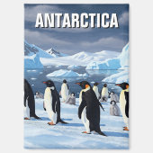 Pinguine in der Antarktis Magnet (Vorderseite)