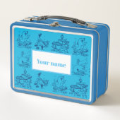 Pinguine in der Antarktis Metall Brotdose (Vorderseite)