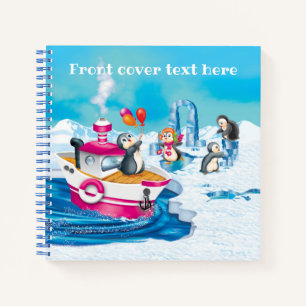 Pinguine in der Antarktis Notizbuch