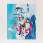 Pinguine in der Antarktis Puzzle (Vertikal)