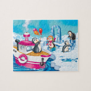 Pinguine in der Antarktis Puzzle