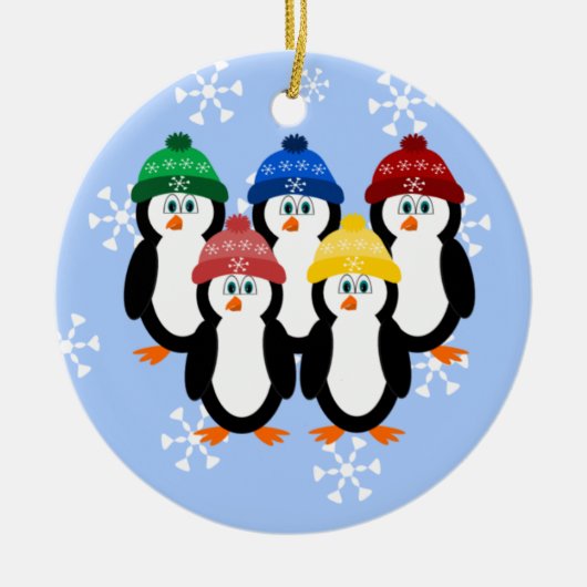 Pinguine in der keramik ornament (Vorne)