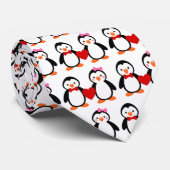 Pinguine in der Liebe Krawatte (Gerollt)
