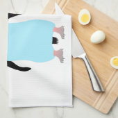 Pinguine in der Liebe Küchentuch (Viertel Falte)