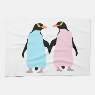 Pinguine in der Liebe Küchentuch
