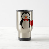 Pinguine in der Liebe Reisebecher (Mittel)