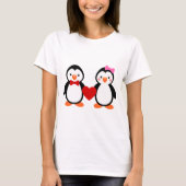 Pinguine in der Liebe T-Shirt (Vorderseite)